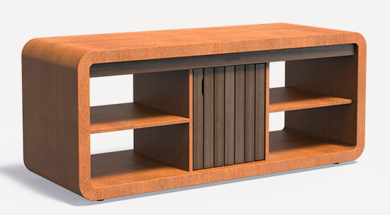 Kochstation aus Cortenstahl