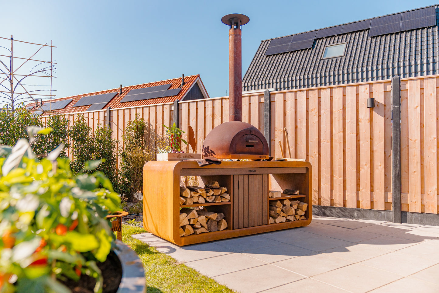 Four à pizza Dome en Corten