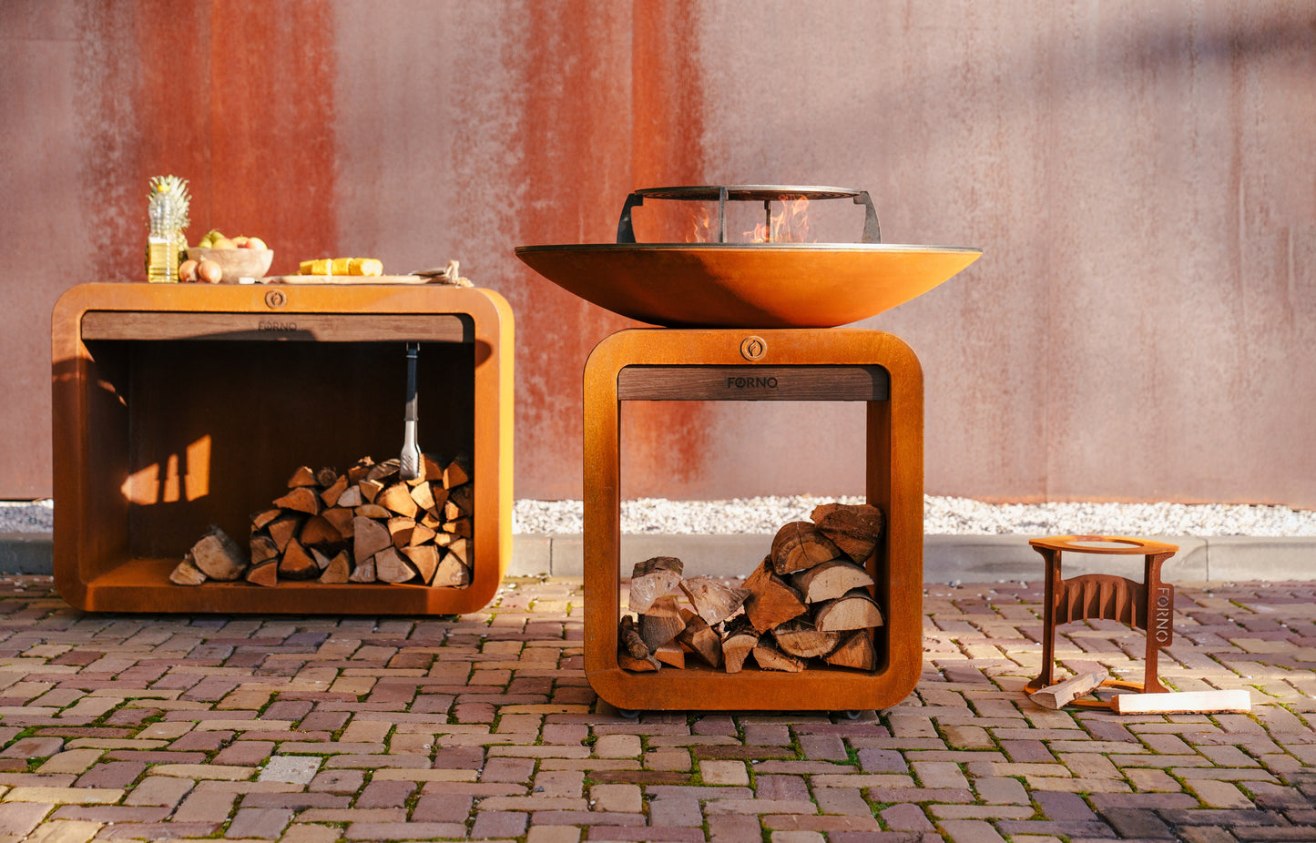 Brasero Halo en corten