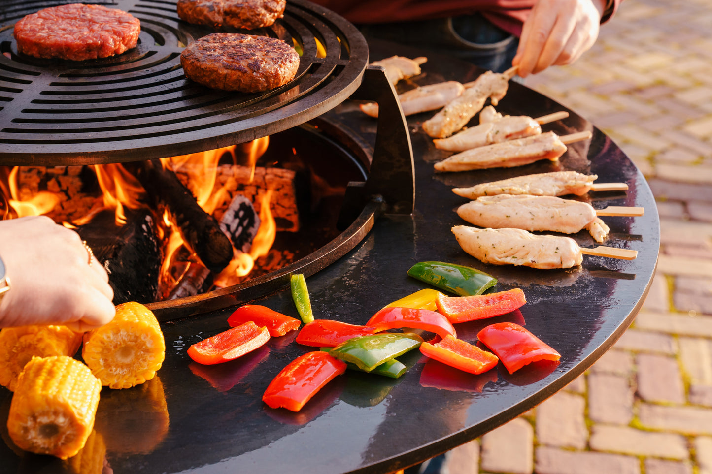 Brasero Halo en corten