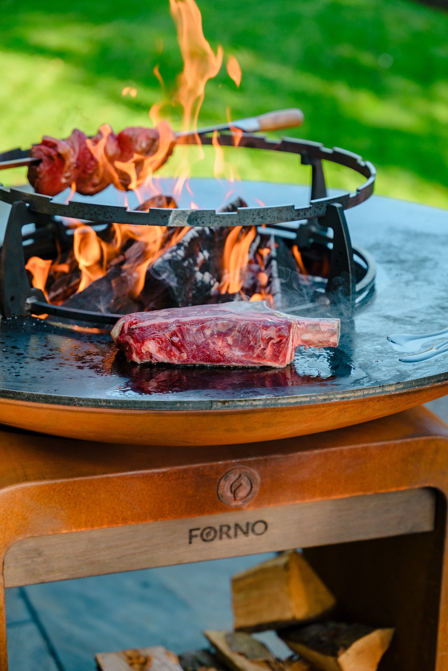 Brasero Halo en corten