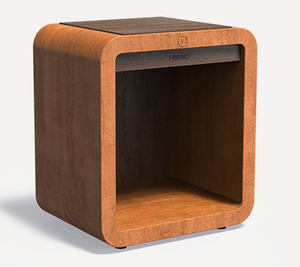 Station Dome aus Cortenstahl