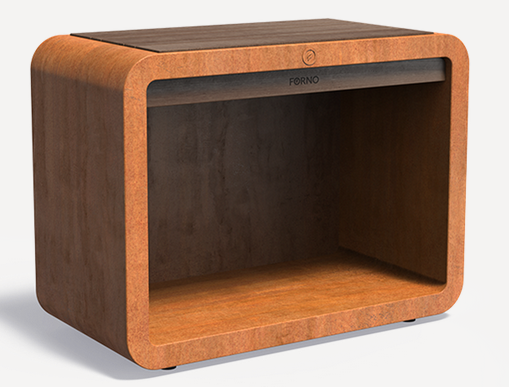 Station Dome aus Cortenstahl