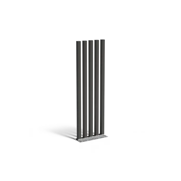 Gartenpfosten, 5er-Set, Stahl