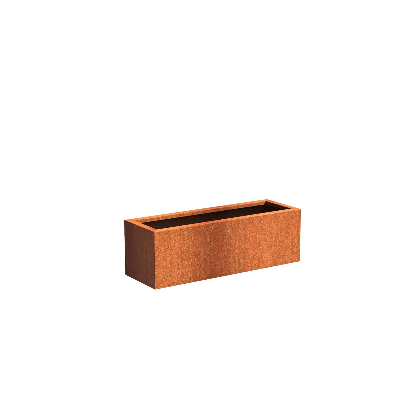 Pflanzgefäß CARREZ, rechteckig, aus Corten