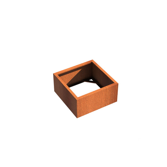 Pflanzgefäß CARREZ, ohne Boden, aus Cortenstahl -Bac à fleurs CARREZsans fond en acier Corten