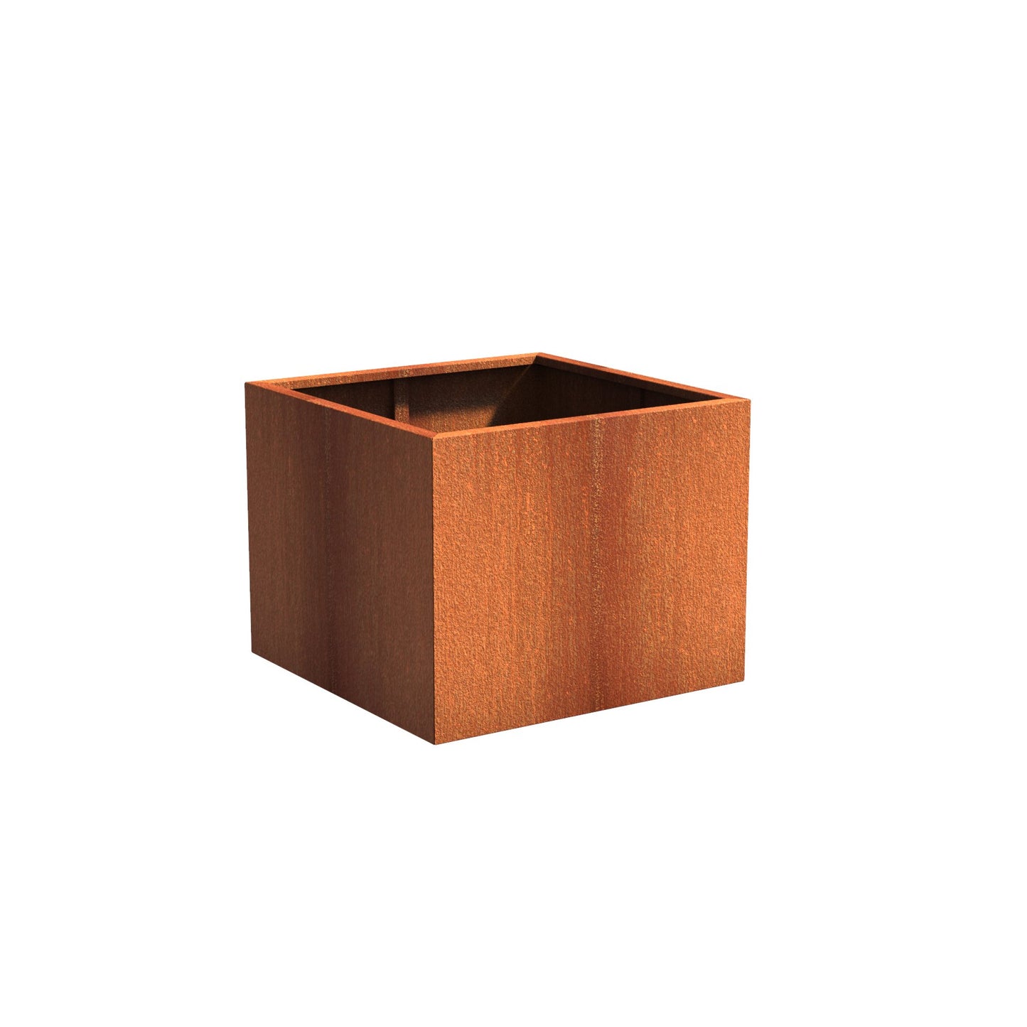 Pflanzgefäß CARREZ, quadratisch, aus Corten