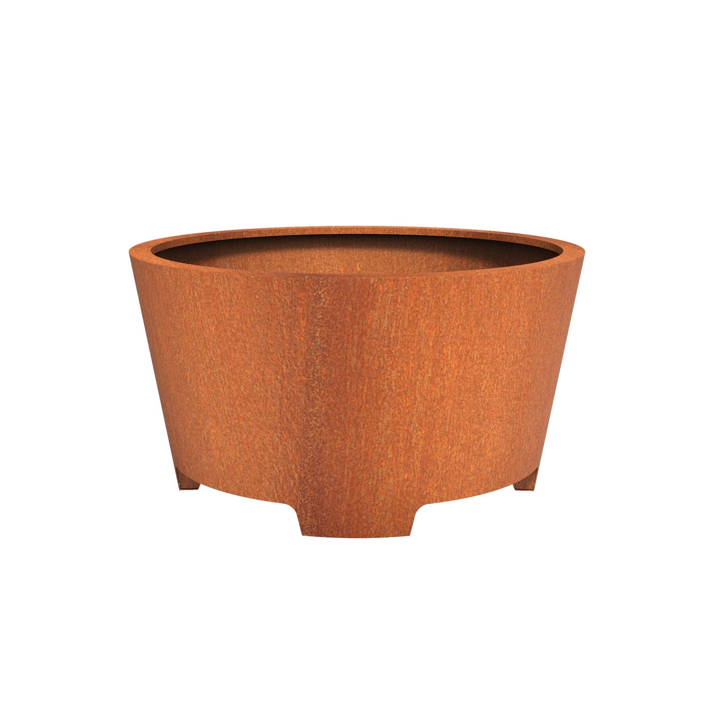 Pflanzgefäß CONIC mit Füßen aus CorTen