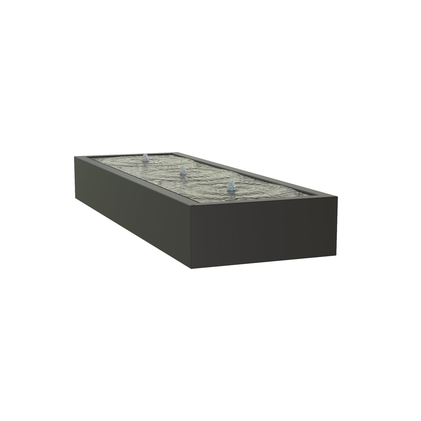 Wassertisch Quadrix aus Aluminium