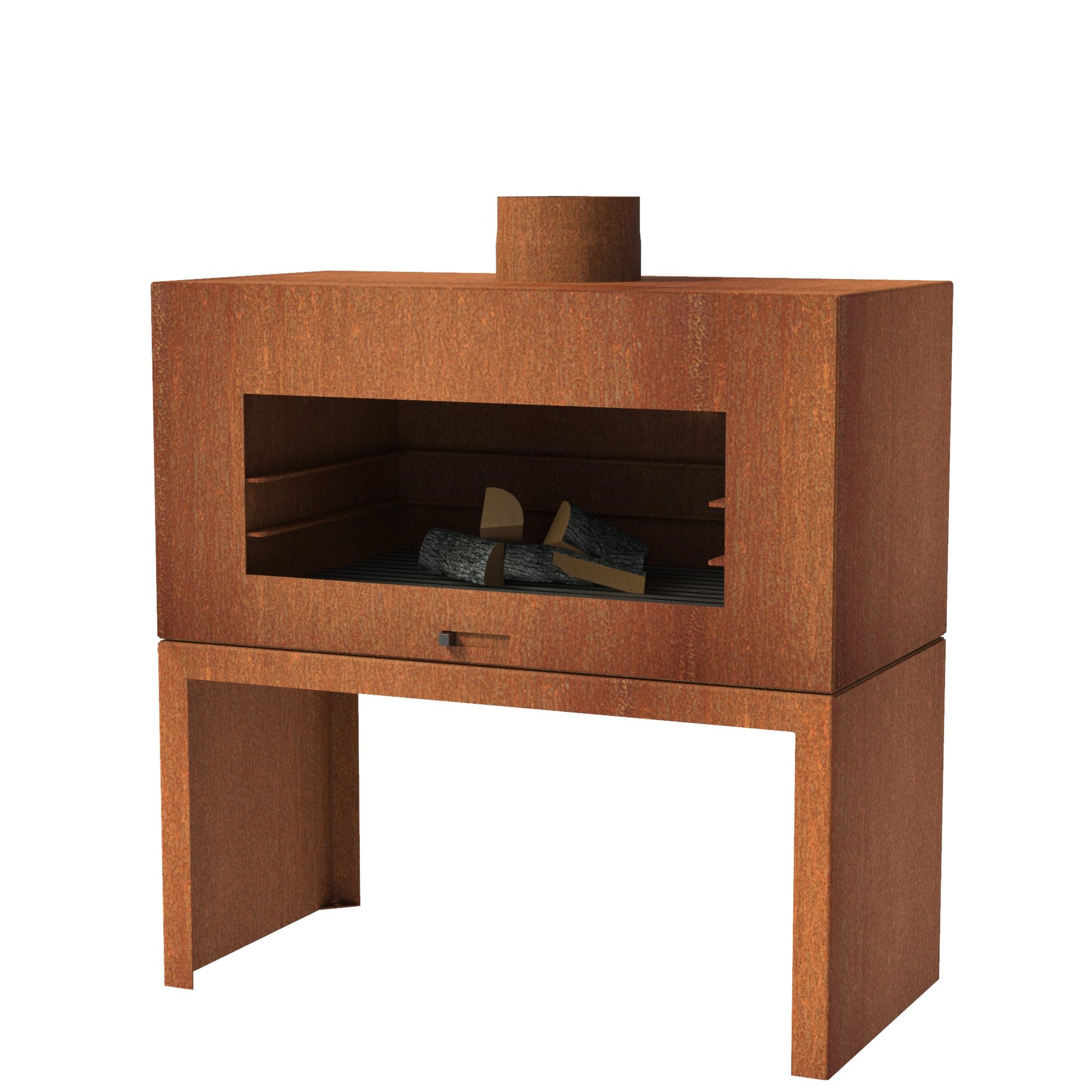 Außenkamin ENOK aus CorTen