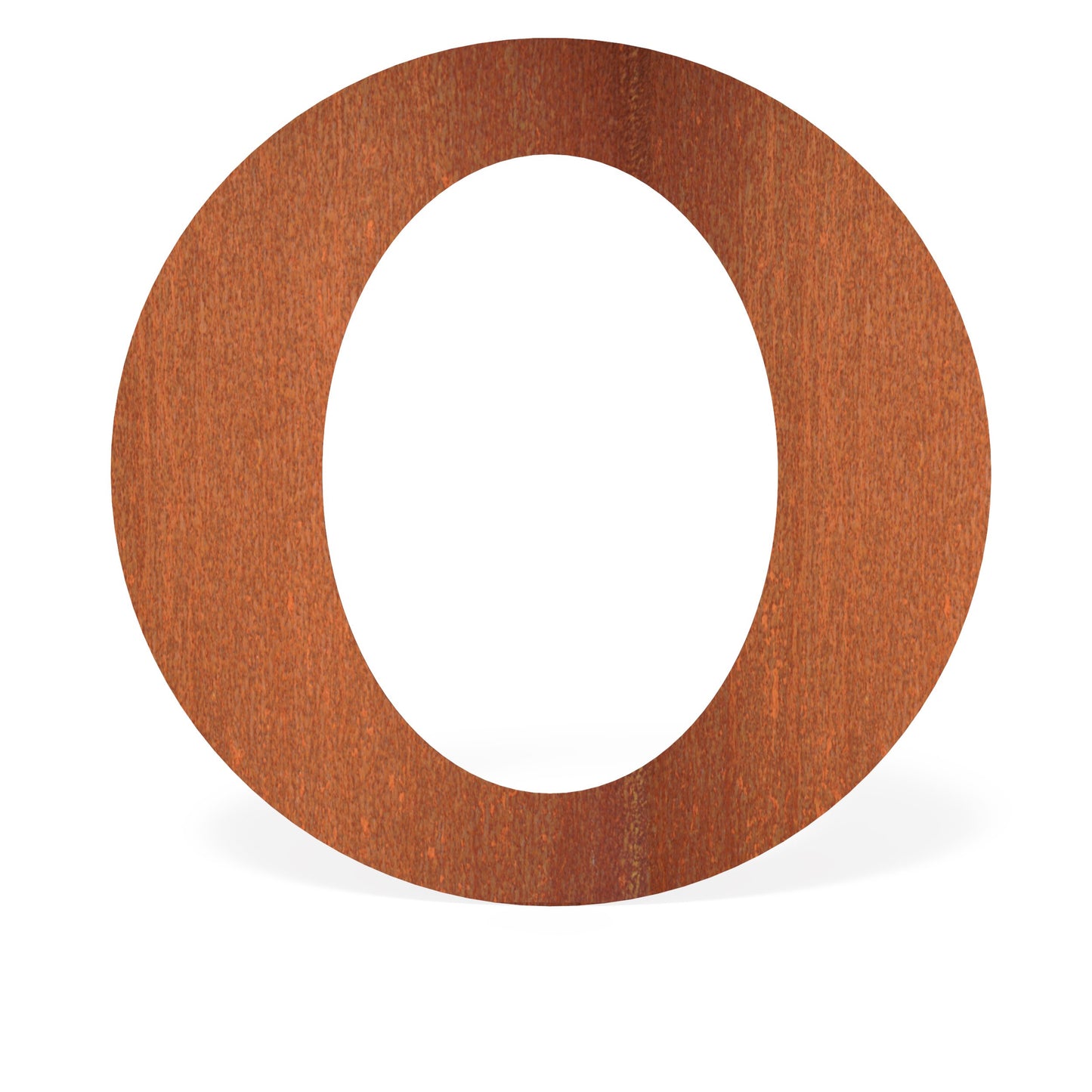 Ofenrohr Rosette oval aus CorTen