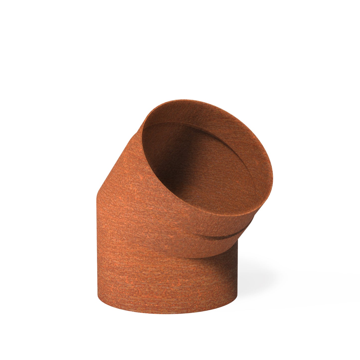 Ofenrohr Rauchabzug 45° aus CorTen