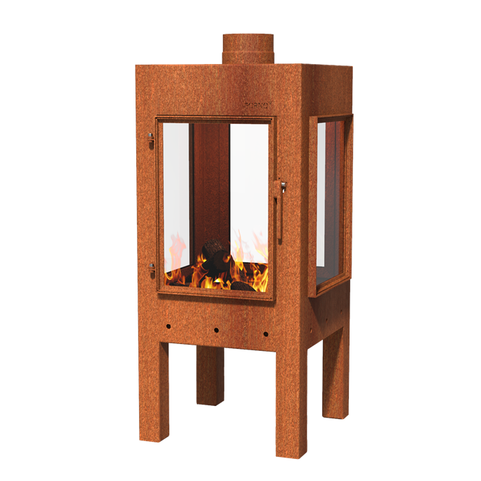 Kamin FORNO DIGNA aus CorTen