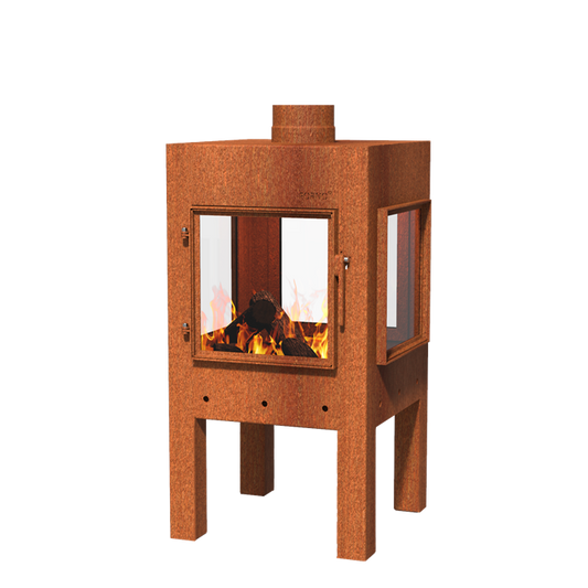 Kamin FORNO DIGNA aus CorTen