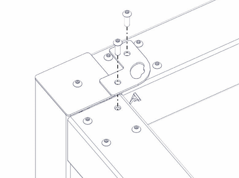 Befestigungsöse für Sonnensegel, Corten