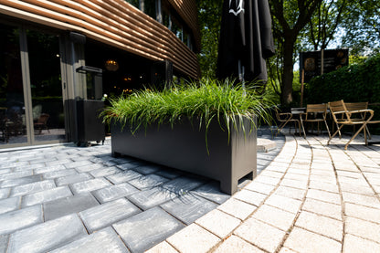 Jardinière CARREZ avec pieds en aluminium