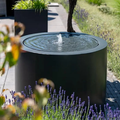 Wassertisch, rund, Aluminium