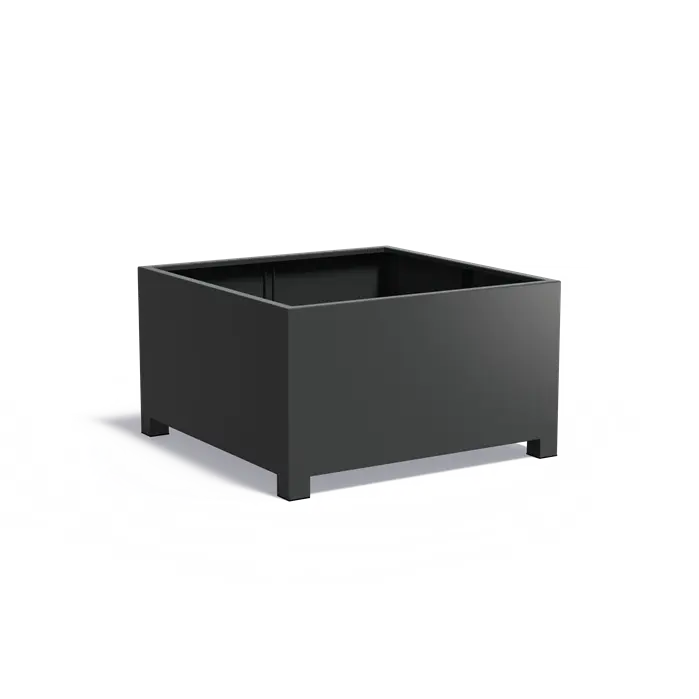 Jardinière CARREZ avec pieds en aluminium
