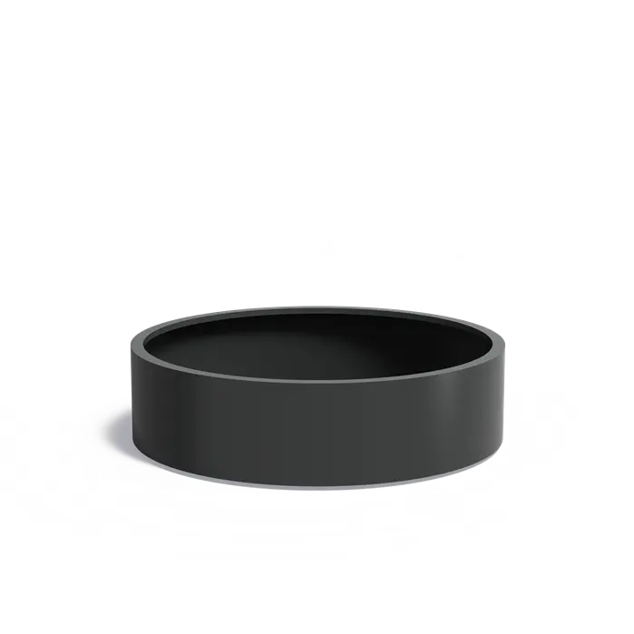 Jardinière CIRCUM, avec fond en aluminium