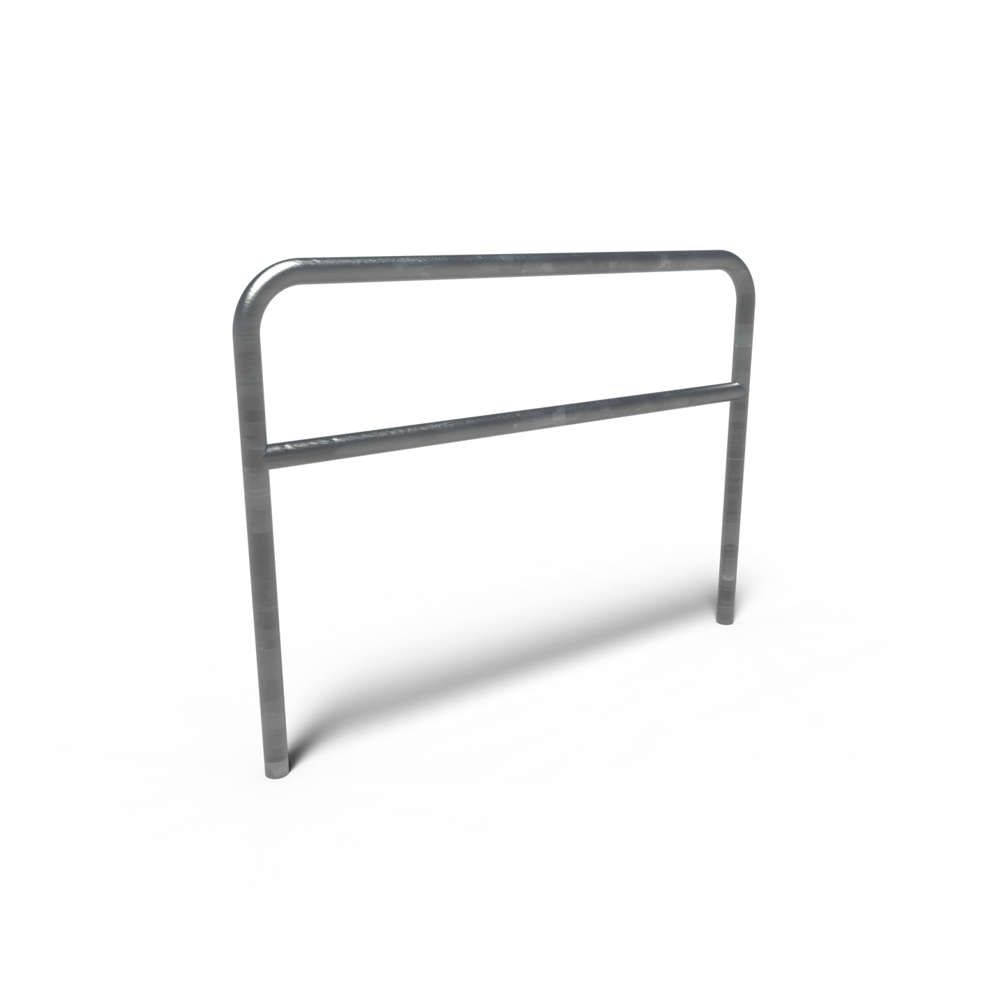 Fahrradständer, AROS, abgerundet, mit Blindstab, Stahl