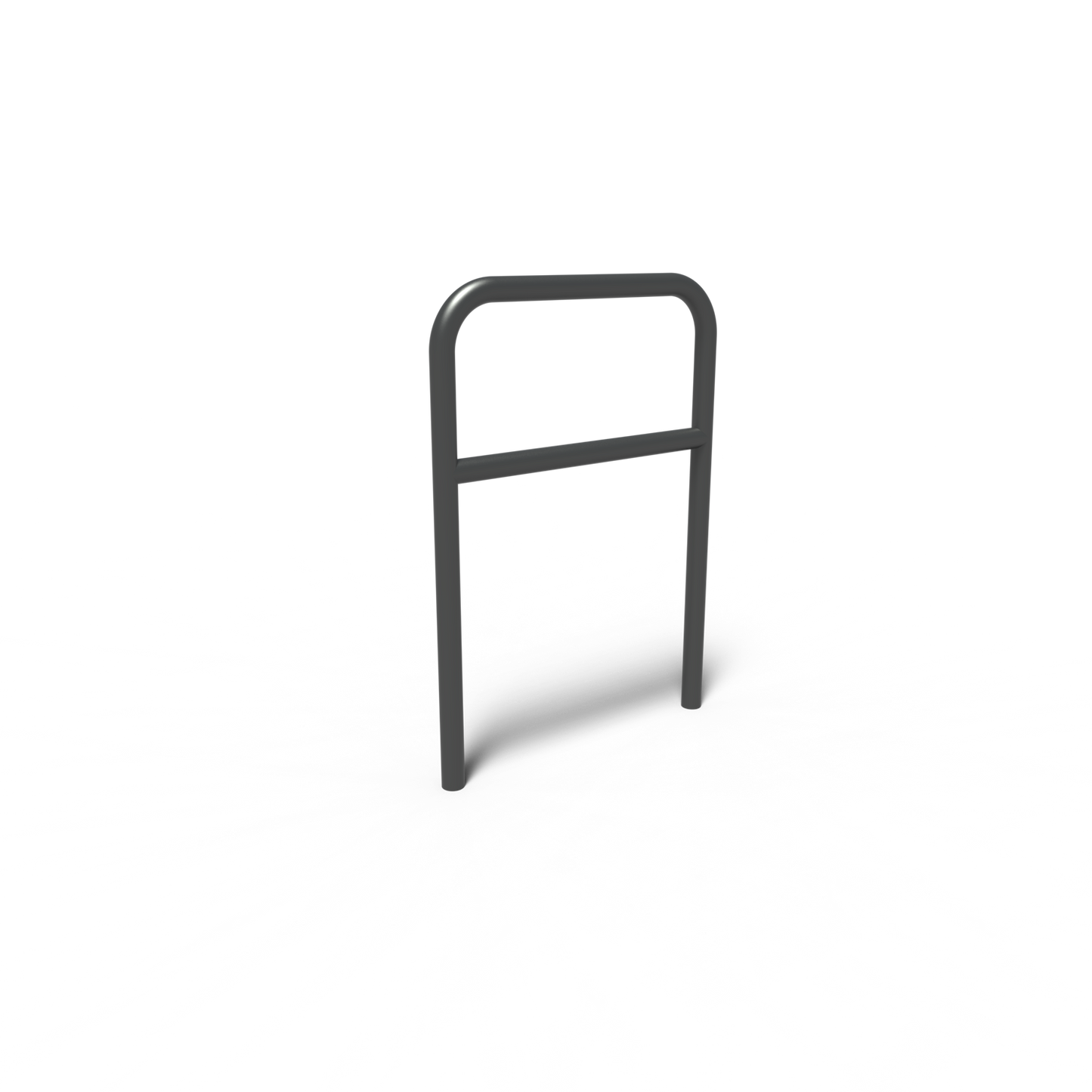 Fahrradständer, AROS, abgerundet, mit Blindstab, Stahl