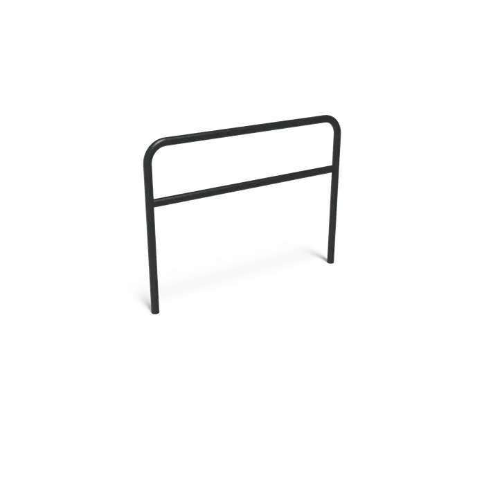 Fahrradständer, AROS, abgerundet, mit Blindstab, Stahl