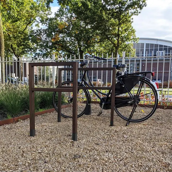 Fahrradständer, AROS, mit Blindstab, Holz