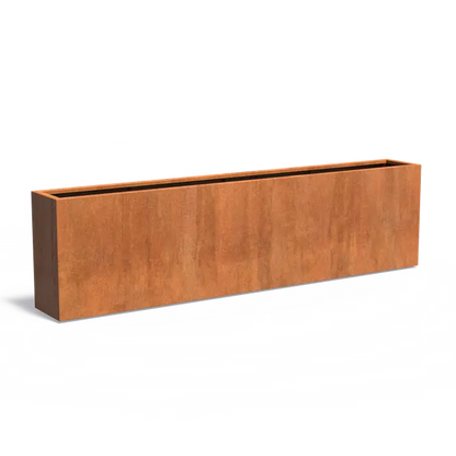 Pflanzgefäß CARREZ, rechteckig, aus Corten