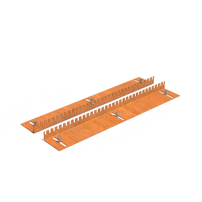 Schienen, Gartenpfosten Corten