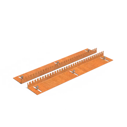 Schienen, Gartenpfosten Corten