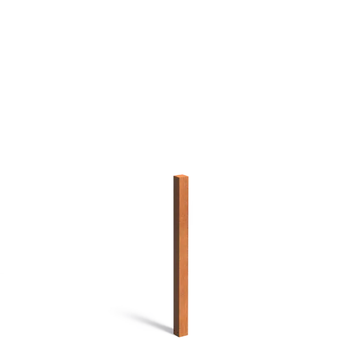 Gartenpfosten,  Single, Corten