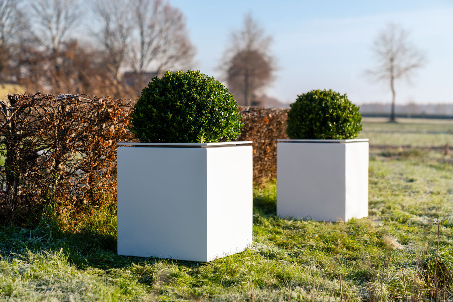 Pots de fleurs Domus en aluminium