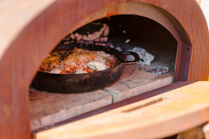 Pizza-Dome aus Cortenstahl