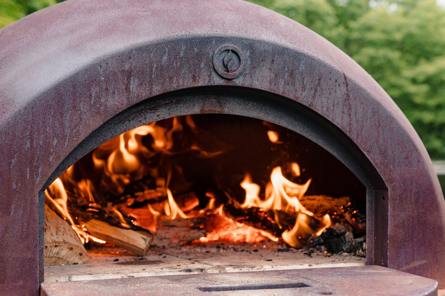 Pizza-Dome aus Cortenstahl