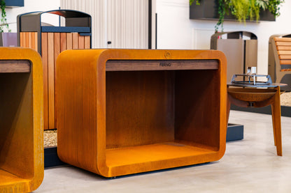 Station Dome Standard en Corten