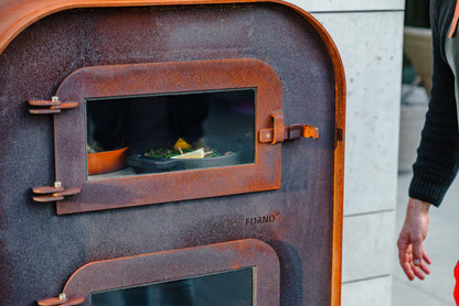 Cheminée Gap en Corten