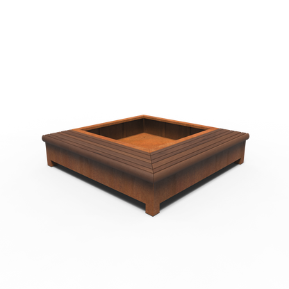 Greenpoints, AROS, mit Eckbank, Corten