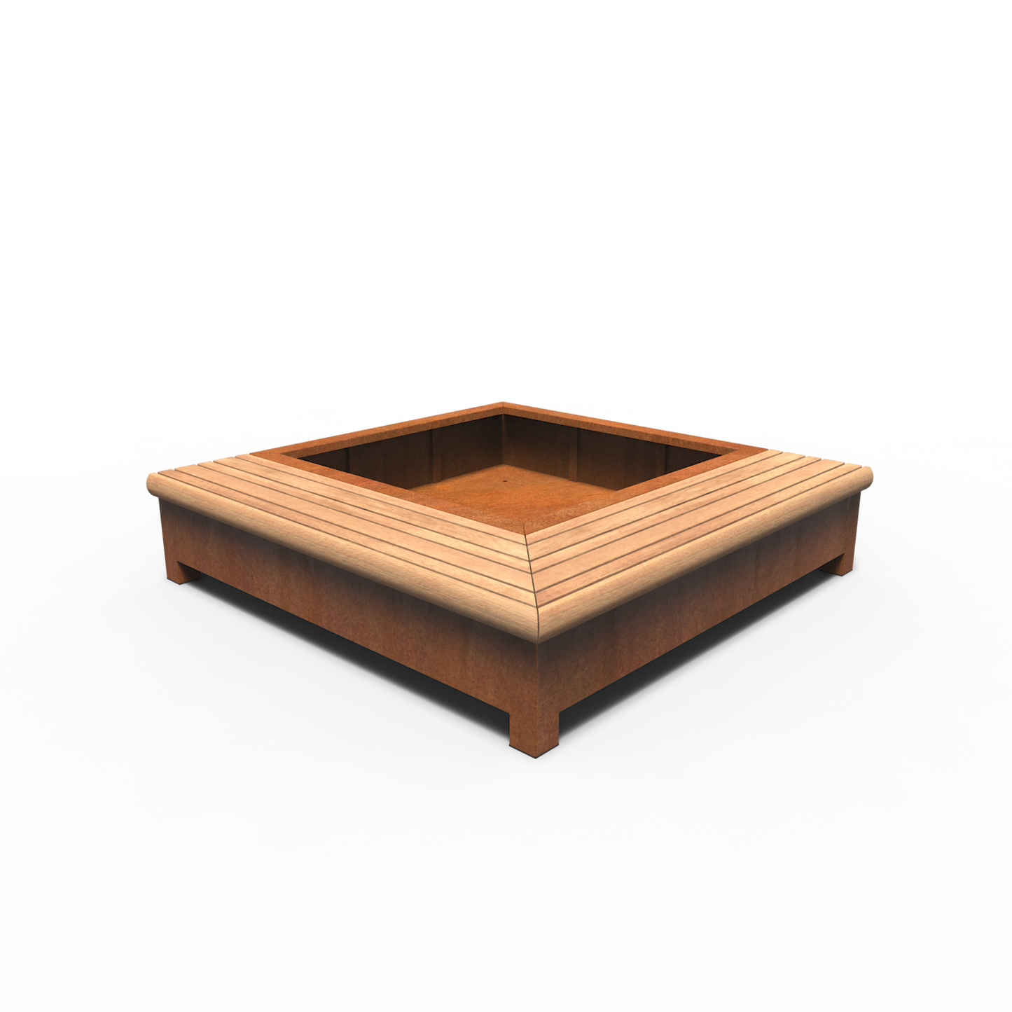 Greenpoints, AROS, mit Eckbank, Corten