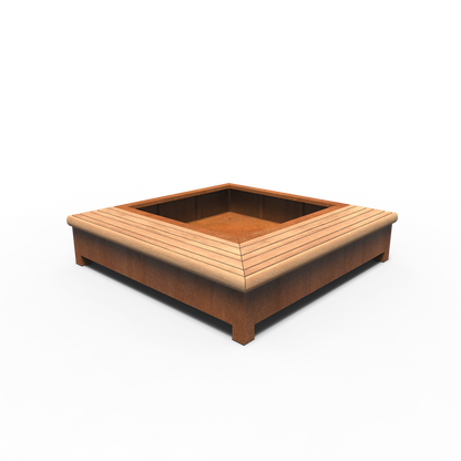 Greenpoints, AROS, mit Eckbank, Corten