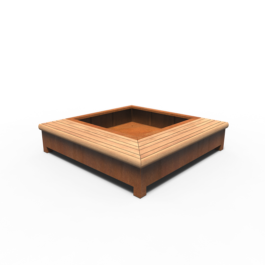 Greenpoints, AROS, mit Eckbank, Corten