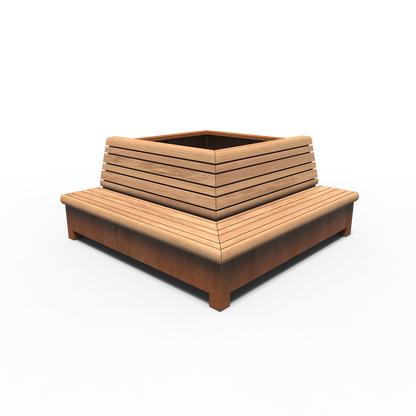 Greenpoints, AROS, mit Eckbank, Corten