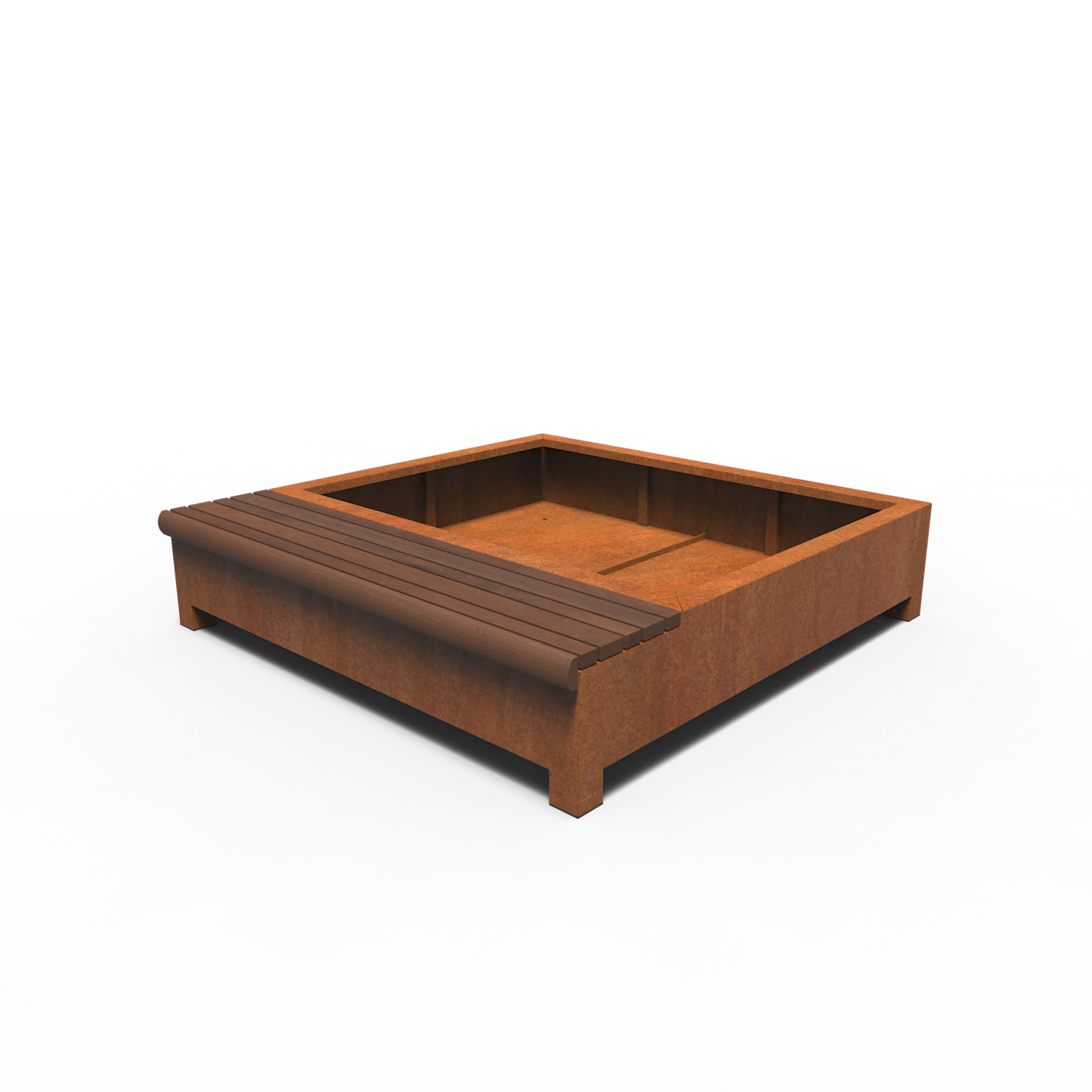 Greenpoints, AROS, mit Einzelbank, Corten