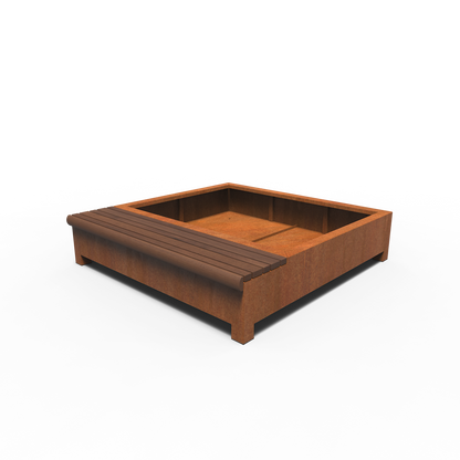 Greenpoints, AROS, mit Einzelbank, Corten