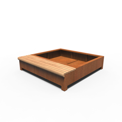 Greenpoints, AROS, mit Einzelbank, Corten