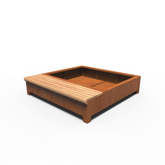 Greenpoints, AROS, mit Einzelbank, Corten