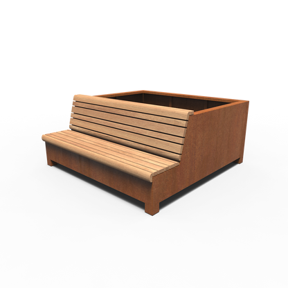 Greenpoints, AROS, mit Einzelbank, Corten