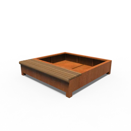 Greenpoints, AROS, mit Einzelbank, Corten