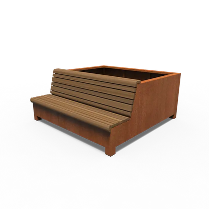 Greenpoints, AROS, mit Einzelbank, Corten