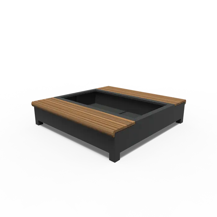 Greenpoints, AROS, mit Doppelbank, Aluminium