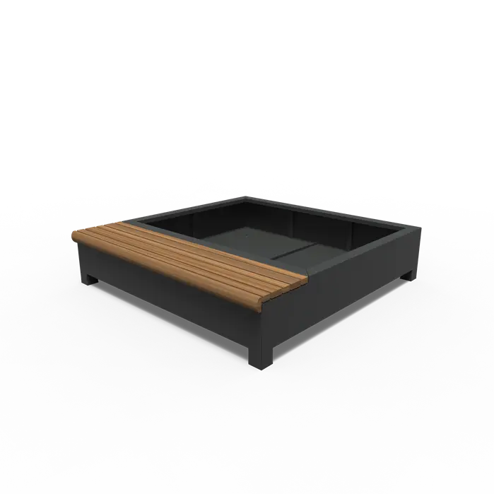 Greenpoints, AROS, mit Einzelbank, Aluminium